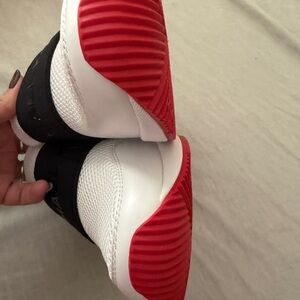 Michael Kors White and Red Sneakers